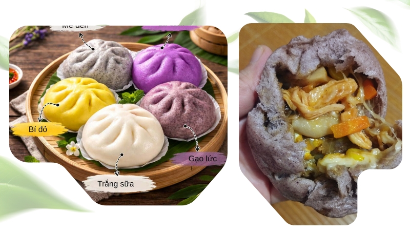 Nhân gà nấm phomai